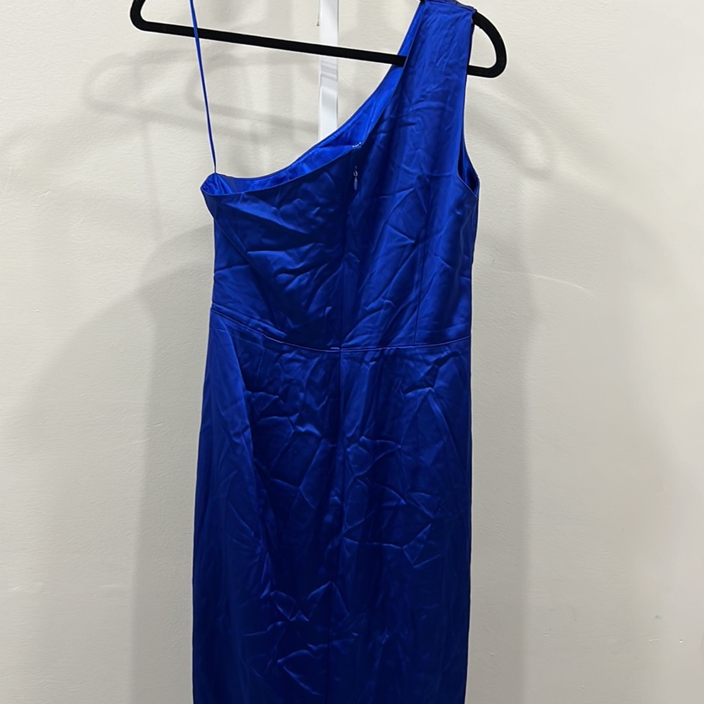Sau lee Preston Dress in Egyptian Blue maxi one shoulder - Picture 10 of 11